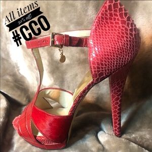 Holiday Party Michael Kors Red Heels